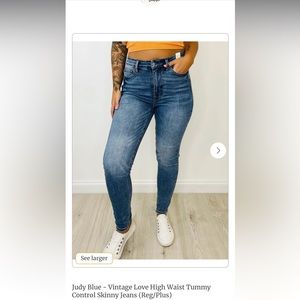 14W Judy Blue Vintage Love Skinny Jeans